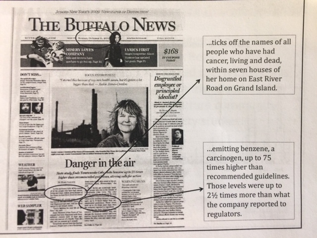 Buffalo News article that caught Aaron Mango’s attention, October 11, 2009
Image courtesy of Citizen Science Community Resources
